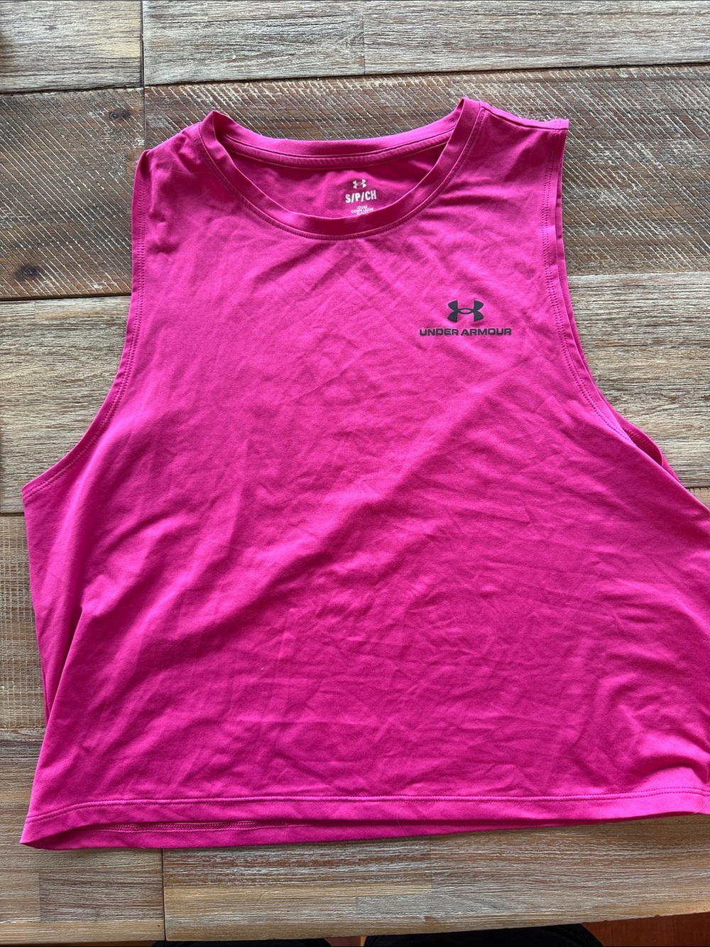 Under Armour Hot Pink Women's Crop Tank